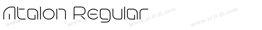 Atalon Regular字体转换 Atalon Regular字体转换